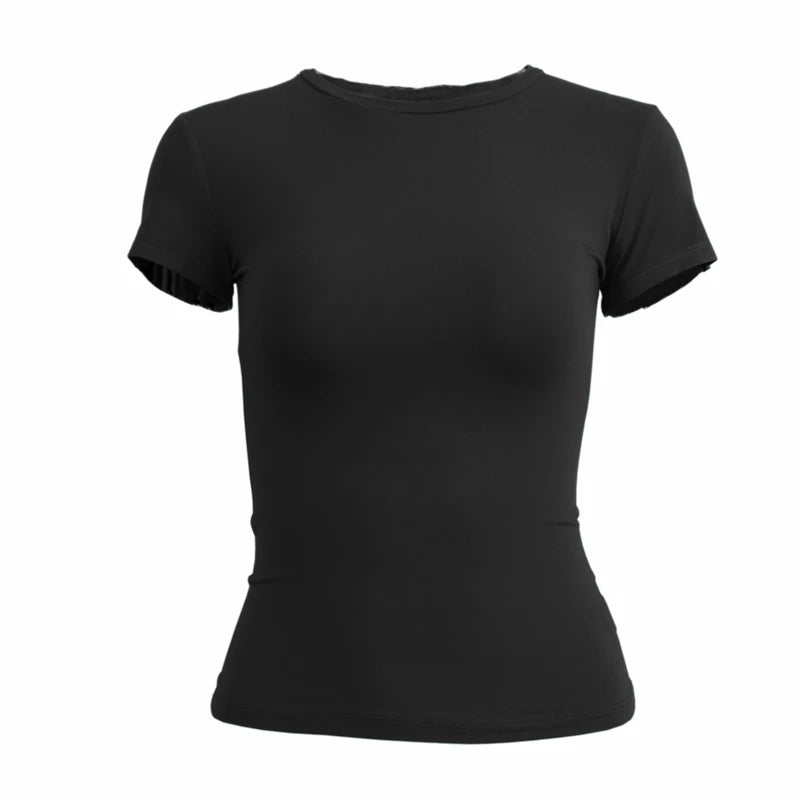 WomensOneStopShop™ Woman Short Sleeve T-shirt Slim Fit